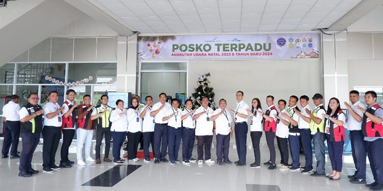 Gelar Apel Posko, Bandara Sam Ratulangi Sambut Natal dan Tahun Baru