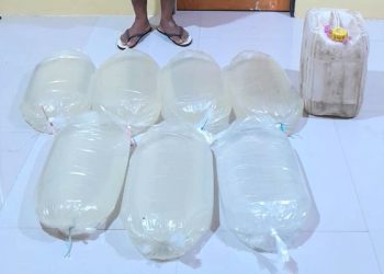 Satresnarkoba Polres Bolmong Amankan Ratusan Liter Miras