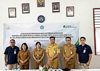 BPJamsostek Edukasi Guru dan Tenaga Pendidik di Minsel hingga Mitra