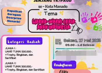 Diselenggarakan Penerbit Erlangga Manado, Ayo Daftar Lomba Mewarnai bagi Anak TK/PAUD