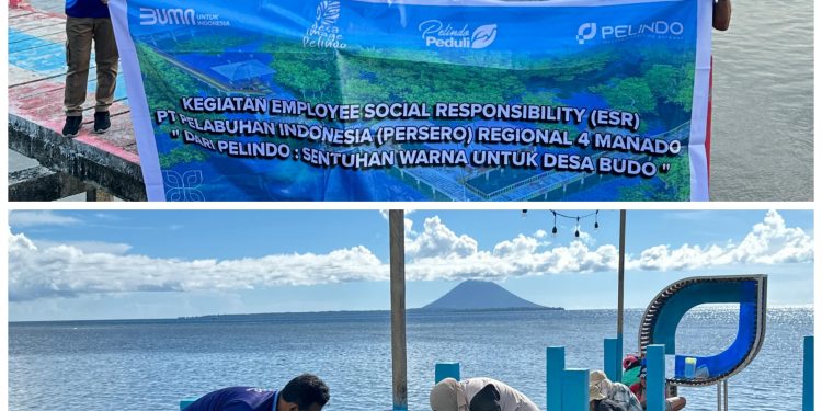 Semangat Harkitnas, Pelindo Berikan Sentuhan Warna bagi Masyarakat Desa Budo