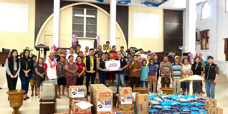 BRI Berbagi Kasih Jangkau 5 Gereja di Sulut