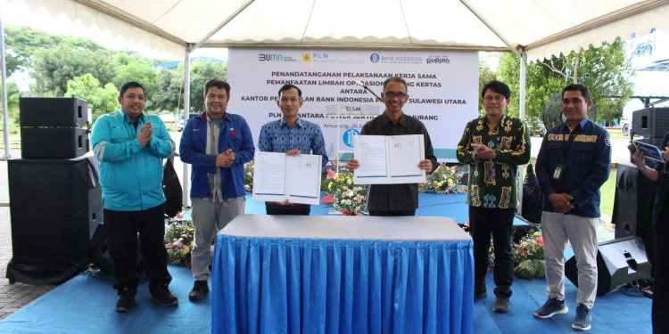 BI Sulut Gandeng PLTU Amurang dalam Pemanfaatan Limbah Operasional Pengelolaan Uang Rupiah