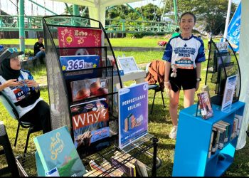 KPw Bank Indonesia Sulut Hadirkan Perpustakaan Keliling di Airforce Run 2025