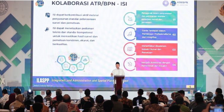 Menteri Nusron Bicarakan Pentingnya Akurasi Peta di HUT ke-53 Ikatan Surveyor Indonesia