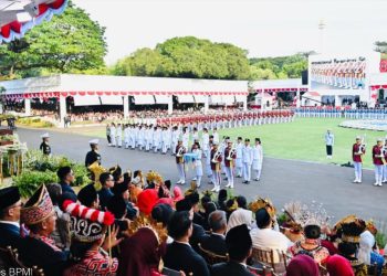 Menteri Nusron dan Wamen Ossy Ikuti Seluruh Rangkaian Upacara Peringatan HUT RI ke-80