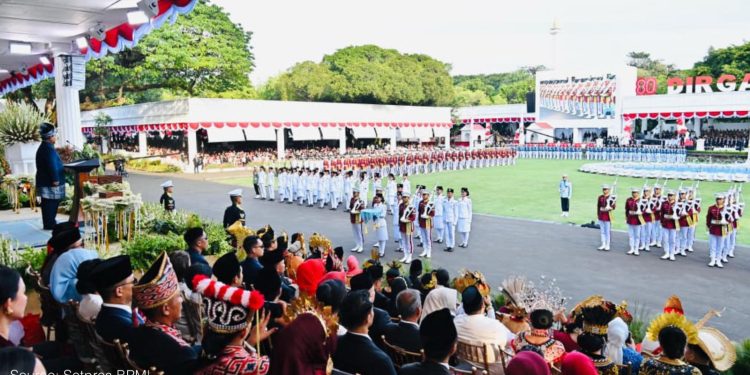 Menteri Nusron dan Wamen Ossy Ikuti Seluruh Rangkaian Upacara Peringatan HUT RI ke-80