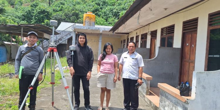 Kantah Bitung Lakukan Pengukuran Bidang Tanah di Kakenturan Satu