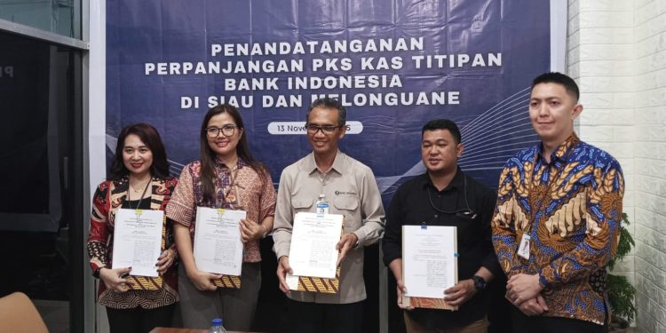 BI Sulut Kembali Gandeng BSG sebagai Pengelola Kas Titipan di Sitaro dan Talaud