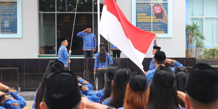 BPN Bitung Ikuti Upacara Hari Pahlawan di Kanwil ATR/BPN Sulawesi Utara