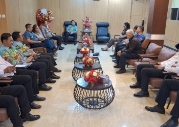 Tindak Lanjut Pasar Senggol dan Kunjungan Safari Gubernur,  Kantah Bitung Hadiri Rapat Forkopimda