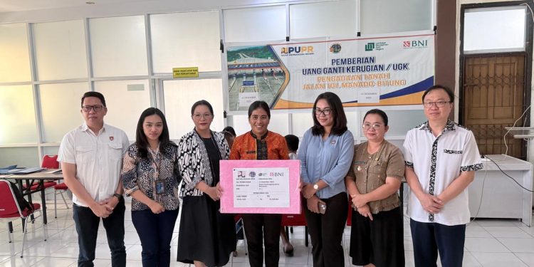 BPN Kota Bitung Salurkan Uang Ganti Kerugian Tol Manado-Bitung