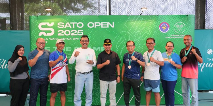 Kementerian ATR/BPN Juara III Bersama pada Turnamen Tenis Piala Wakil Ketua BPK