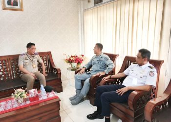 Perkuat Sinergi Kelembagaan, Kakan ATR/BPN Bitung Terima Kunjungan Bakamla RI