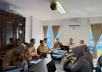 Steven Wowor Hadiri Rakor di Kantor Wali Kota Bitung
