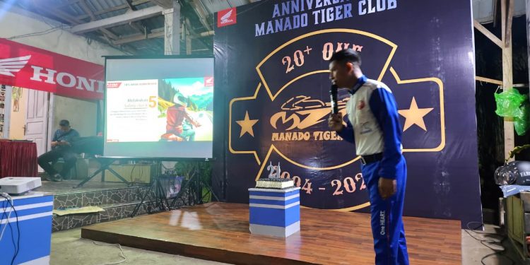 DAW Gelar Edukasi Safety Riding Bersama Komunitas Honda Manado Tiger Club