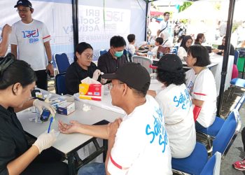Peduli Kesehatan, BRI Region 16 Manado Gelar Cek Kesehatan Gratis