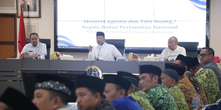 Menteri Nusron Harap Tokoh Keagamaan Terlibat Aktif Penyelesaian Sertipikasi Tanah Wakaf