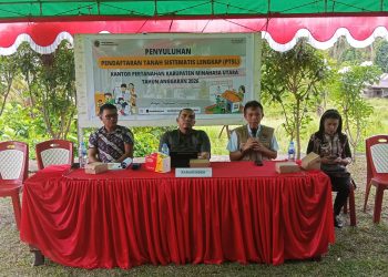 Kantah Minut Lakukan Penyuluhan PTSL dan GEMAPATAS di Watudambo