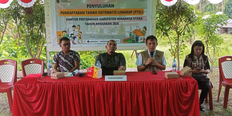 Kantah Minut Lakukan Penyuluhan PTSL dan GEMAPATAS di Watudambo